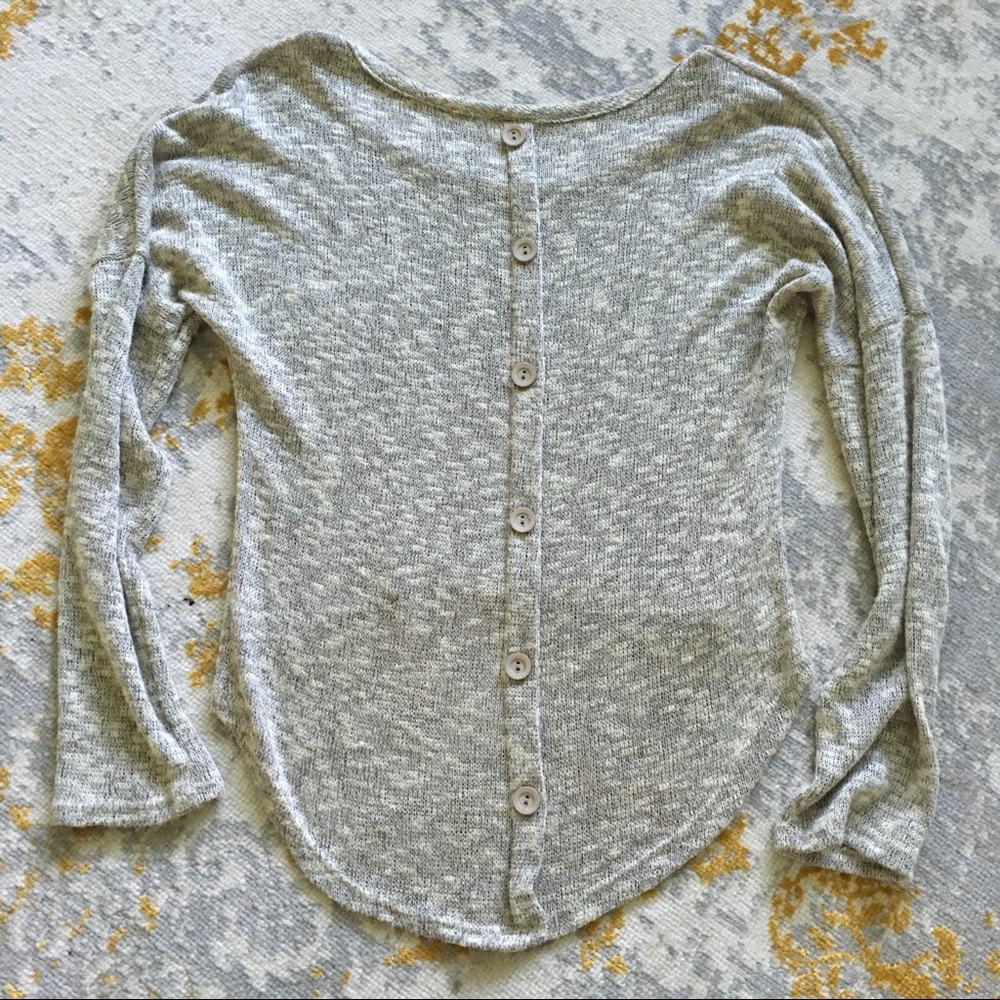DOUBLE ZERO Hi-Lo Sweater Top